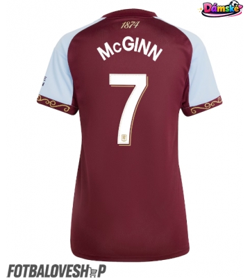 Aston Villa John McGinn #7 Dámské Domácí Dres 2025-26 Krátký Rukáv